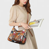 Solara - Torebka skórzana w mozaikę