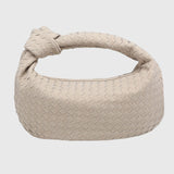 Celeste | Torebka Średnia Zamszowa Pleciona z Węzłem