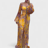 Kristine - Elegancka sukienka z dekoltem w serek