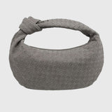 Celeste | Torebka Średnia Zamszowa Pleciona z Węzłem