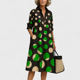 Daniela - Luksusowa midi sukienka dla elegancji bez wysiłku