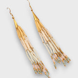 Isalda – Kolczyki Vintage z Drewna i Perłami