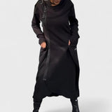 Mana - Długa bluza z kapturem i zamkiem w lekkim i oddychającym materiale