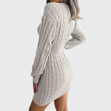 Purezza - Ciepła i elegancka sukienka dzianinowa