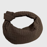 Celeste | Torebka Średnia Zamszowa Pleciona z Węzłem