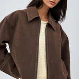 VALIRA Kurtka z zamkiem z sztucznego zamszu