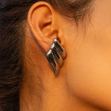 Aitana | Kolczyki Trzywarstwowe w Kształcie Skrzydła