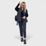 Nora - Sweter w stylu patchwork dla kobiet