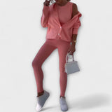 Zestaw trzech części z kardiganem