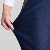 Elisa - Damskie dżinsy z bocznymi kieszeniami i elastycznym pasem