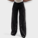 Jeansy Trendy w Koronkowym Patchworku